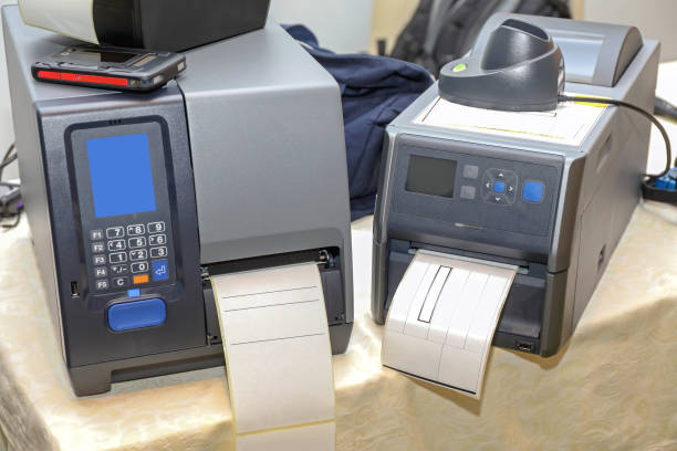 Two Barcode Label Printers Equipment for Distribution Warehouse